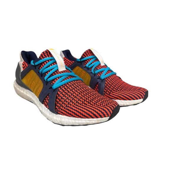 Adidas Stella McCartney Ultraboost Knit Running Shoes Orange Blue Womens‎